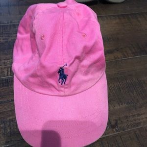 Pink polo hat!